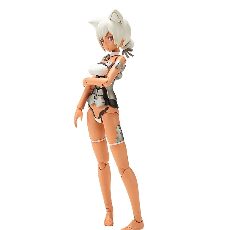 Фото Kotobukiya Original MODEL KIT FRAME ARMS GIRL Letitia Silver Ver. Аниме Фигурка Сборка Модель Игрушки Модель Подарки для Мальчиков №2