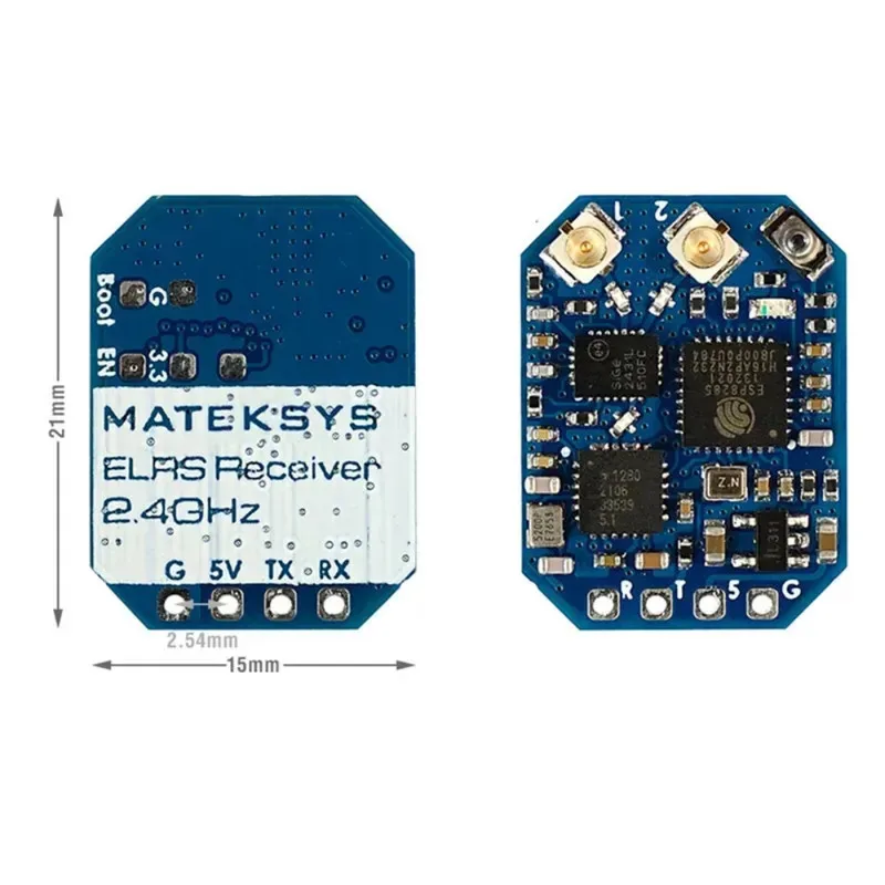 MATEKSYS ELRS-R24-D ELRS 2,4G приемник CRSF для RC FPV Racing Freestyle Nano Micro Mini Long Range Drone
