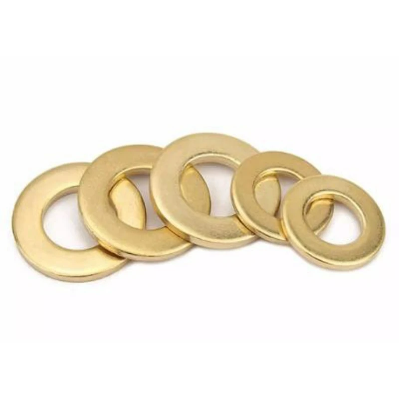 Фото M2 M2.5 M3 M4 M5 M6 M8 M10 M12 M14 M16 M18 M20 M22 M24 Твердая латунная медная плоская шайба Простая прокладка Мезон для винтового болта GB97 №3