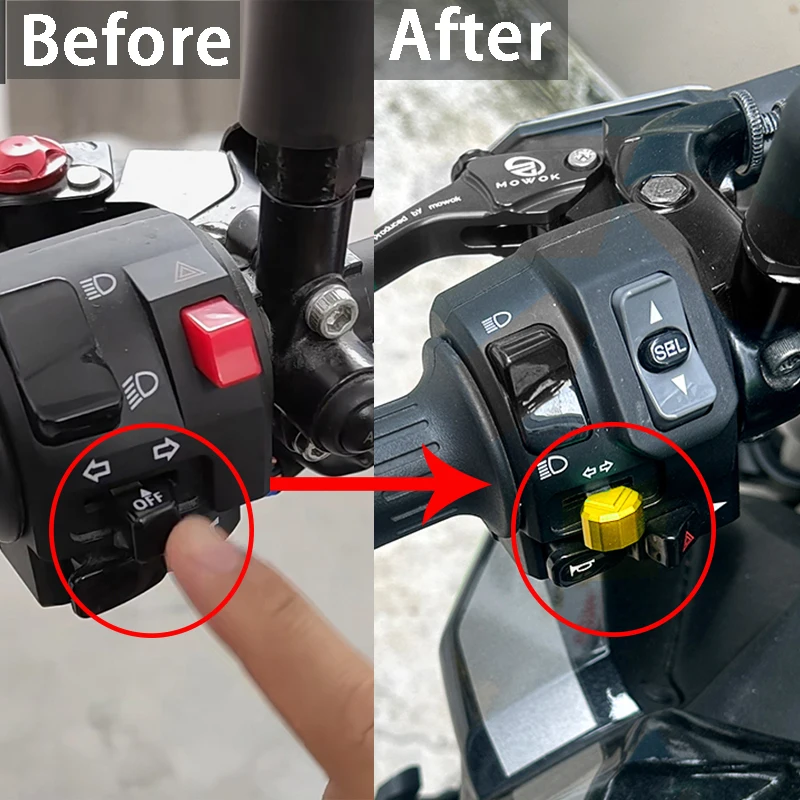 Фото Для Yamaha Tmax560 TECH MAX TMAX 530 DX TMAX530 SX XMAX 300 XMAX 250 125 мотоциклетный переключатель кнопка поворота переключатель сигнала колпачок №3