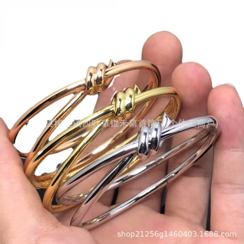 VGold Edition THomeknotTwisted String Глянцевый браслет Женский трансграничный витой браслет с бабочкой Tik Tok Live Stream Wholesa (art.: 3920cb3f6efc8) - 3920cb3f6efc8