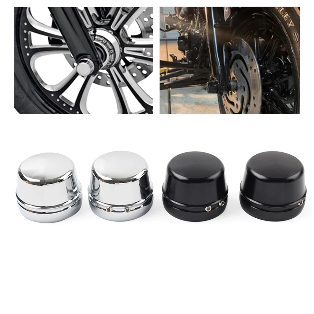 1 пара крышек гаек передней оси мотоцикла для Harley Touring Softail Sportster VRSC FLDE FLFB FLHC FLSB FLSL FXBB FXBR FXLR FXS
