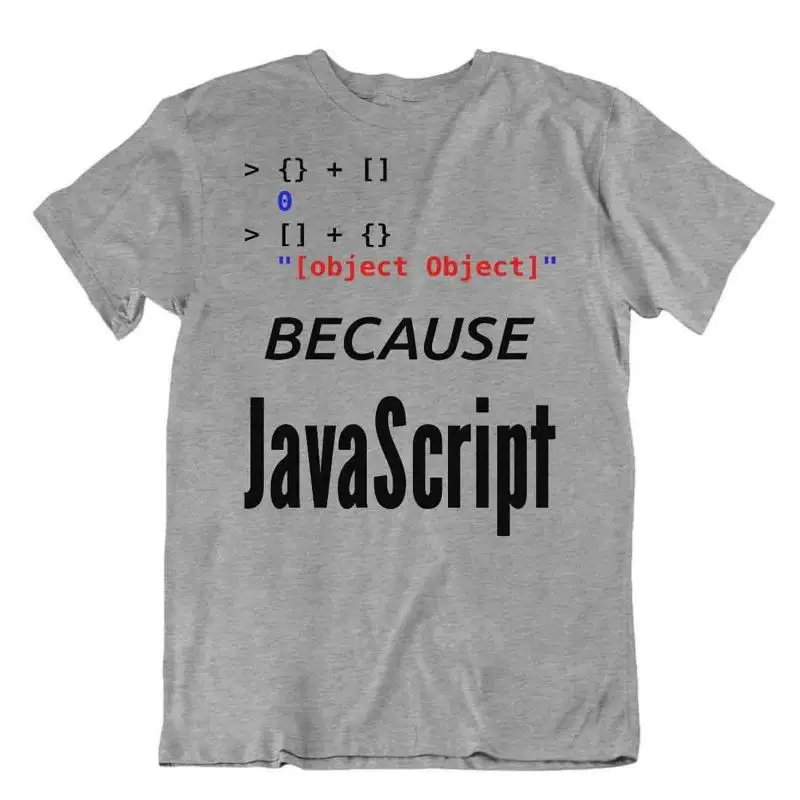 Футболка с кодом объектов Javascript Забавная футболка Программист Компьютерная футболка