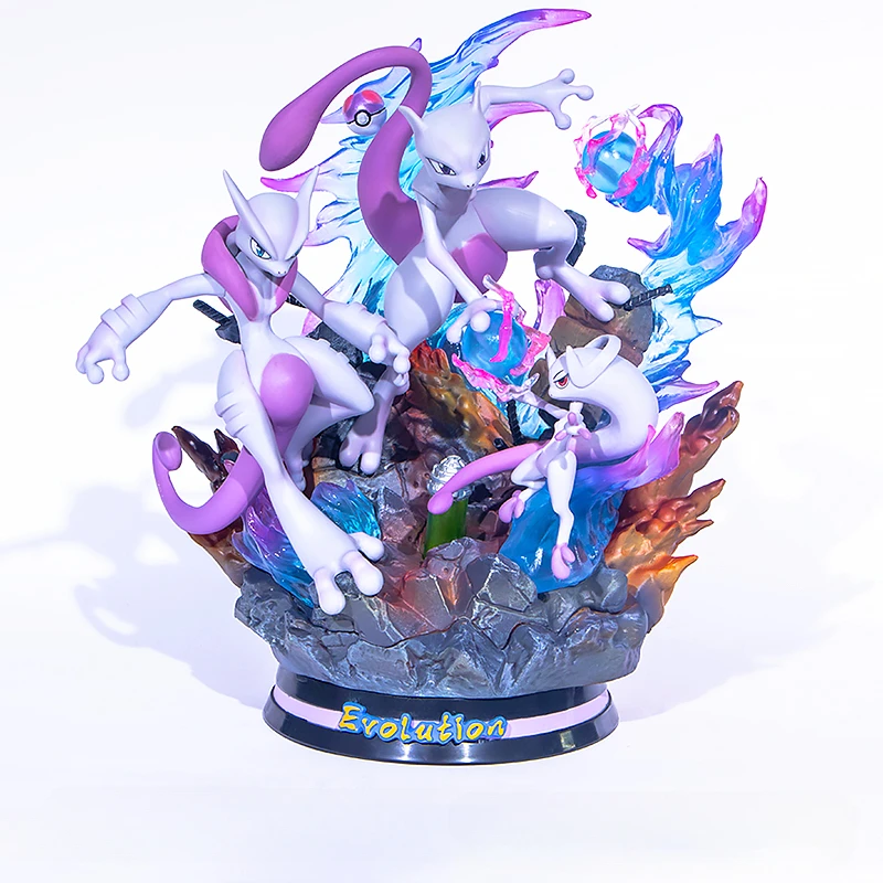 21 см новый Pokemon Ash Ketchum Mewtwo Bulbasaur аниме фигурка периферийная модель милые украшения для рабочего стола детские подарки игрушки