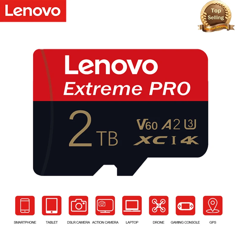 Оригинальная карта памяти Lenovo на 1 ТБ, стандартная высокоскоростная карта Micro TF SD на 512 ГБ, SD-карта V60 U3, TF-карта для Nintendo Switch Ps4 Ps5 Game