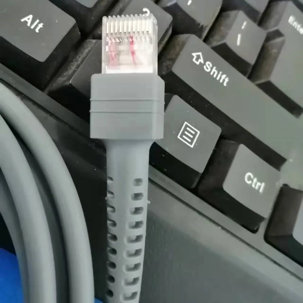 100% Новый USB-кабель для передачи данных, 5 шт., металлический спиральный кабель длиной 9 футов, совместимый с Motorola Symbol LS2208 LS2200, высокое качество