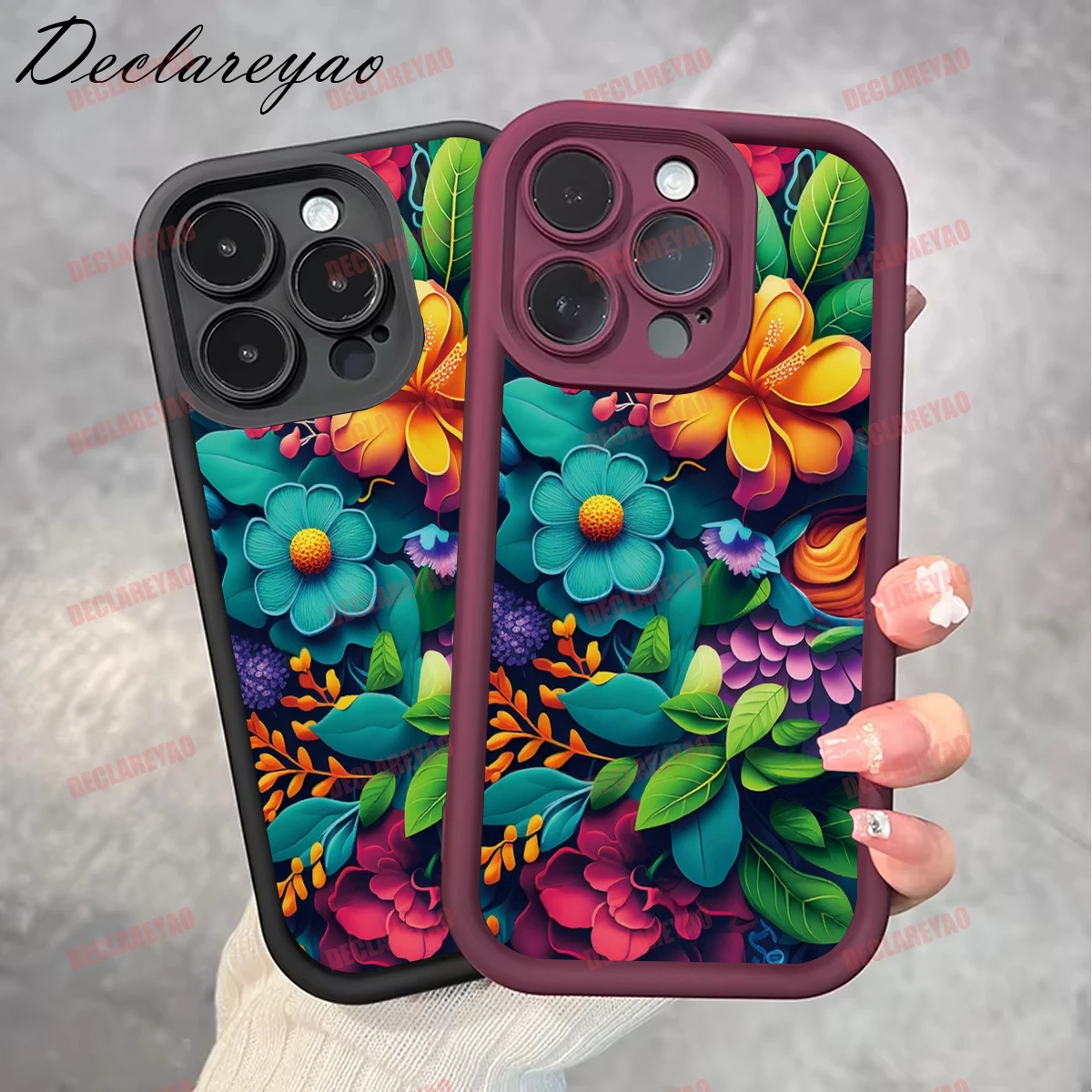 Фото DECLAREYAO Матовый ТПУ Мягкие легкие тонкие чехлы для Realme C63 N63 C65 C75 C61 Q5 V25 Narzo 7 60 5 C71 13 14 9 Чехлы противоударные №5