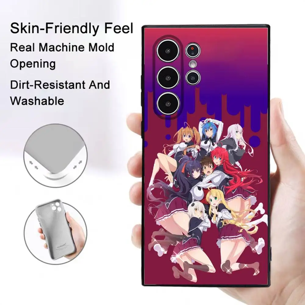 Чехол для телефона Anime H-High School DxD для Samsung Galaxy S25 S24 S22 S23 Ultra S21 S20 Plus, нескользящий мягкий чехол с полным покрытием