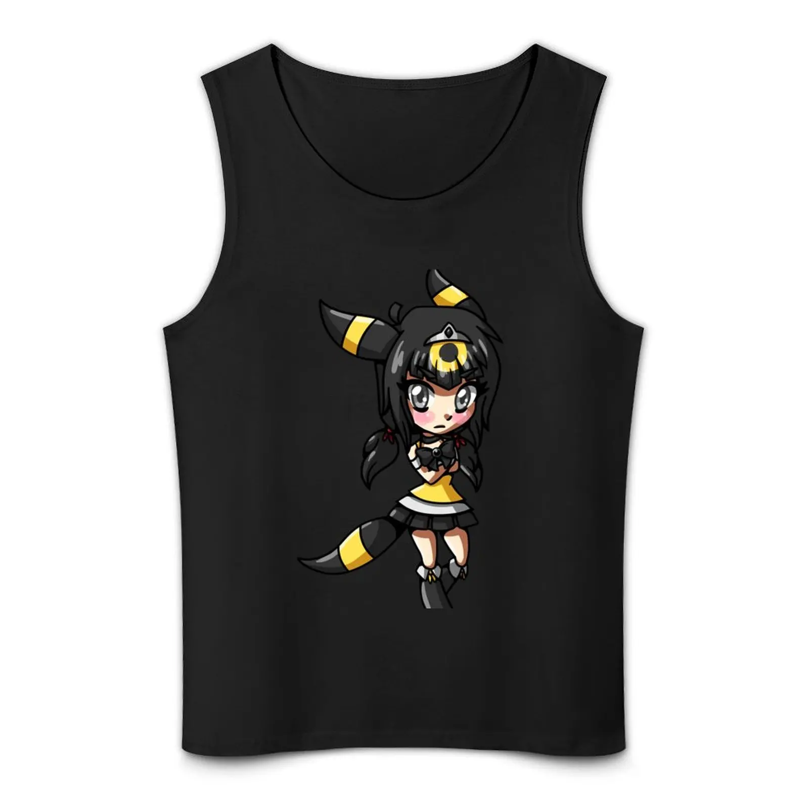 Фото Umbreon Magical Girl Chibi Tank Top одежда для мужчин быстросохнущая футболка спортивная одежда майка для мужчин №4