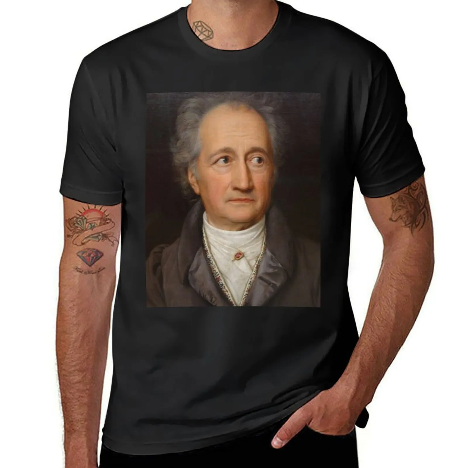 Мужская футболка большого размера Johann Wolfgang von Goethe