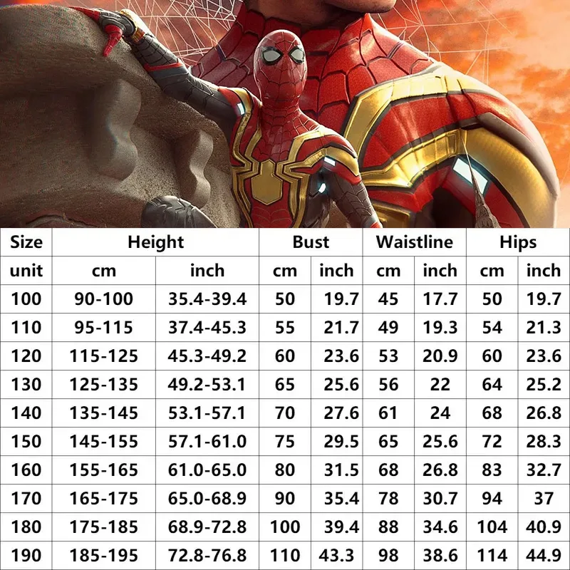 Детский костюм супергероя Marvel, костюм Человека-паука, костюм для косплея «No Way Home», комбинезон, костюм на Хэллоуин, карнавал, вечеринку, для детей (art.: 3920c1aaedec0) - 3920c1aaedec0