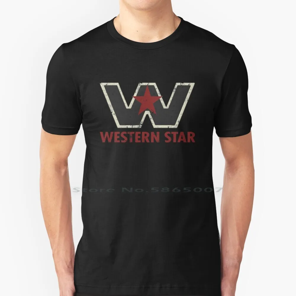 Футболка Western Star из 100% хлопка Truk Western Star Western Star Trucks Распродажа Daimler Trucks Daimler Ag 8) Truck Driver Semi