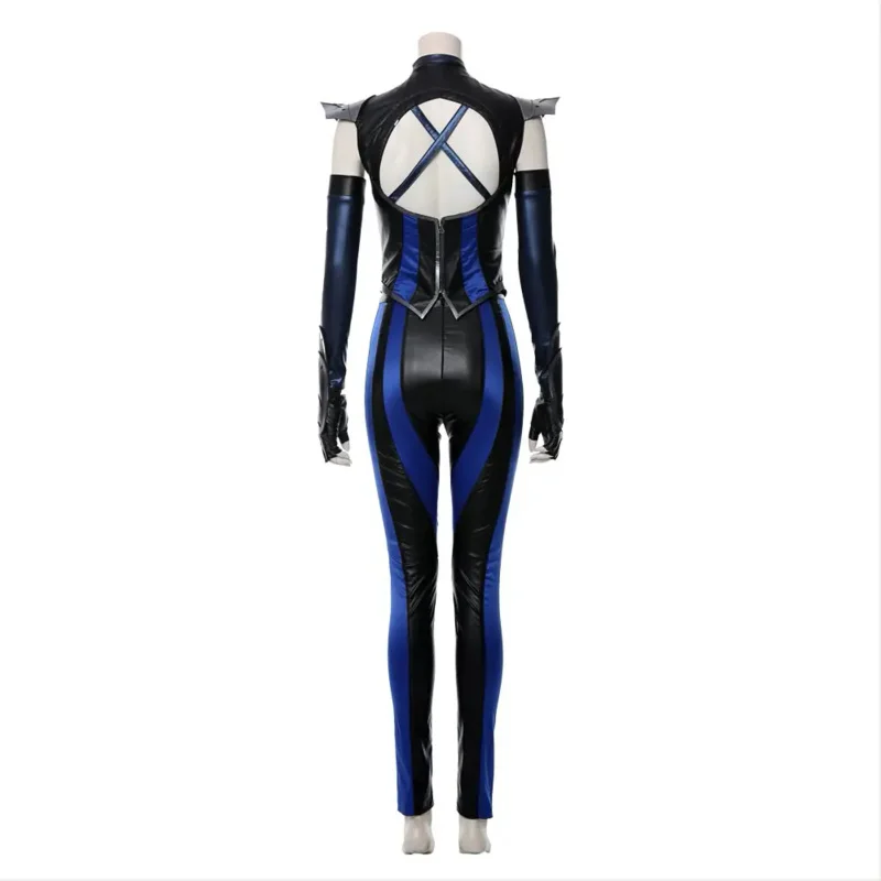 Фото Костюм для косплея Mortal Kombat Kitana, комбинезон, наряды для женщин и девушек, фантазия, ролевая игра, Хэллоуин, карнавал, искусственный костюм, маскировка №2