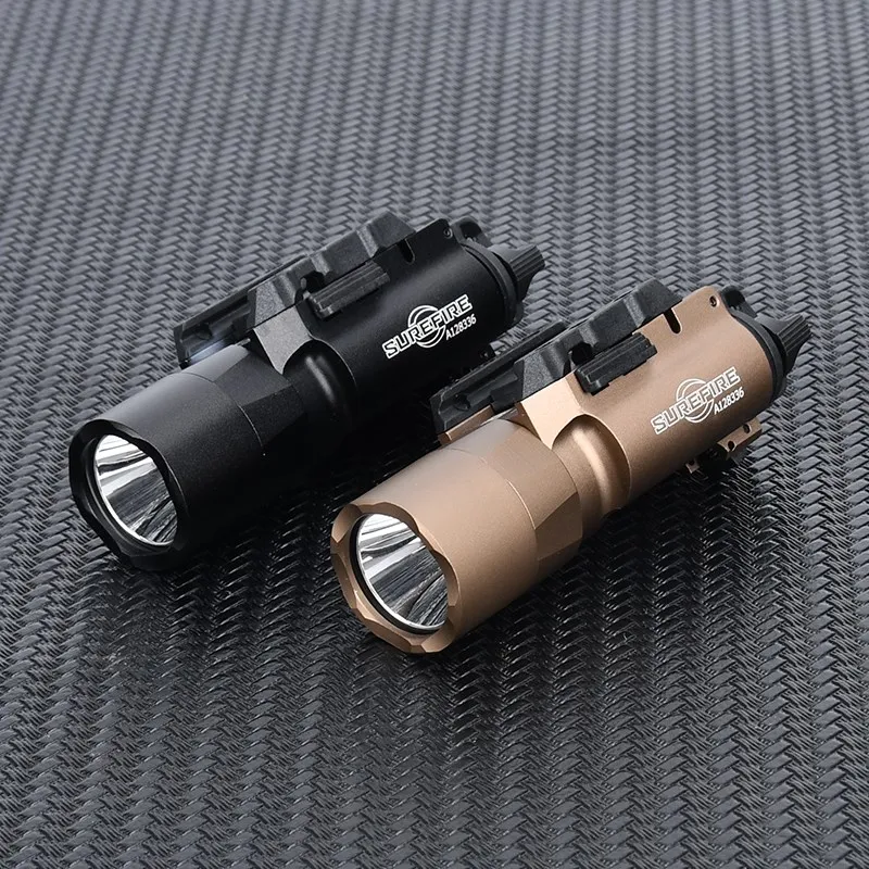 Тактический SF Surefire X300 Ultra X300U XH35, металлический пистолет, стробоскоп, светодиодный светильник, подходит для рейки 20 мм, страйкбольное оружие, охотничий фонарик