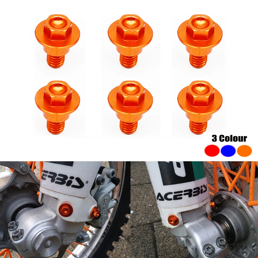 Винт для передней вилки M6 * 12 для KTM SX SXF XC XCF EXC EXCF XCW XCFW 125 150 250 300 350 400 450 500 530-2000