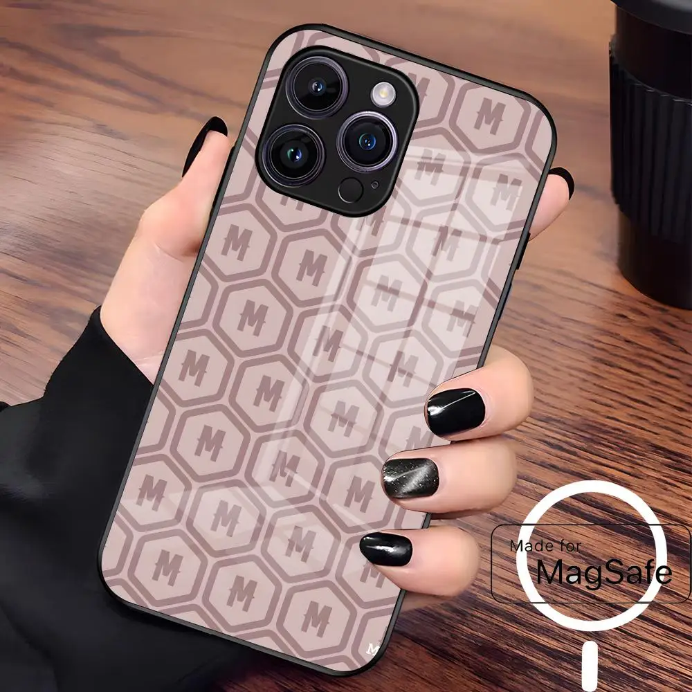 Чехол для телефона M-Morat Band для Iphone 17 Air 16 15 14 Plus 13 12 Mini 11 Pro Max Стеклянный магнитный чехол (art.: 3920d1ff3d26a) - 3920d1ff3d26a