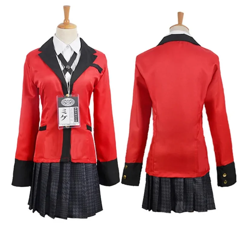 Фото Kakegurui Jabami Yumeko Yomoduki Runa, карнавальный костюм для женщин на Хэллоуин, карнавальная праздничная одежда, пальто с париком, носки №3