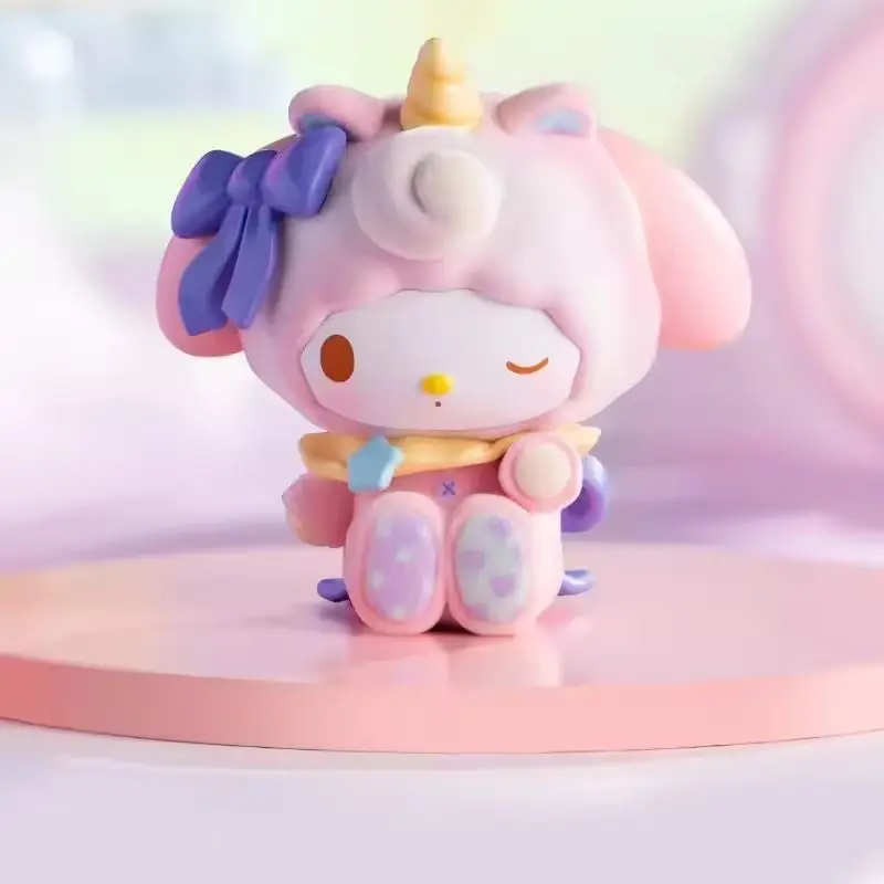 Фото Подлинные персонажи Sanrio Fantasy Paradise Series слепая коробка My Melody Kuromi настольное украшение детская игрушка подарок на день рождения №4