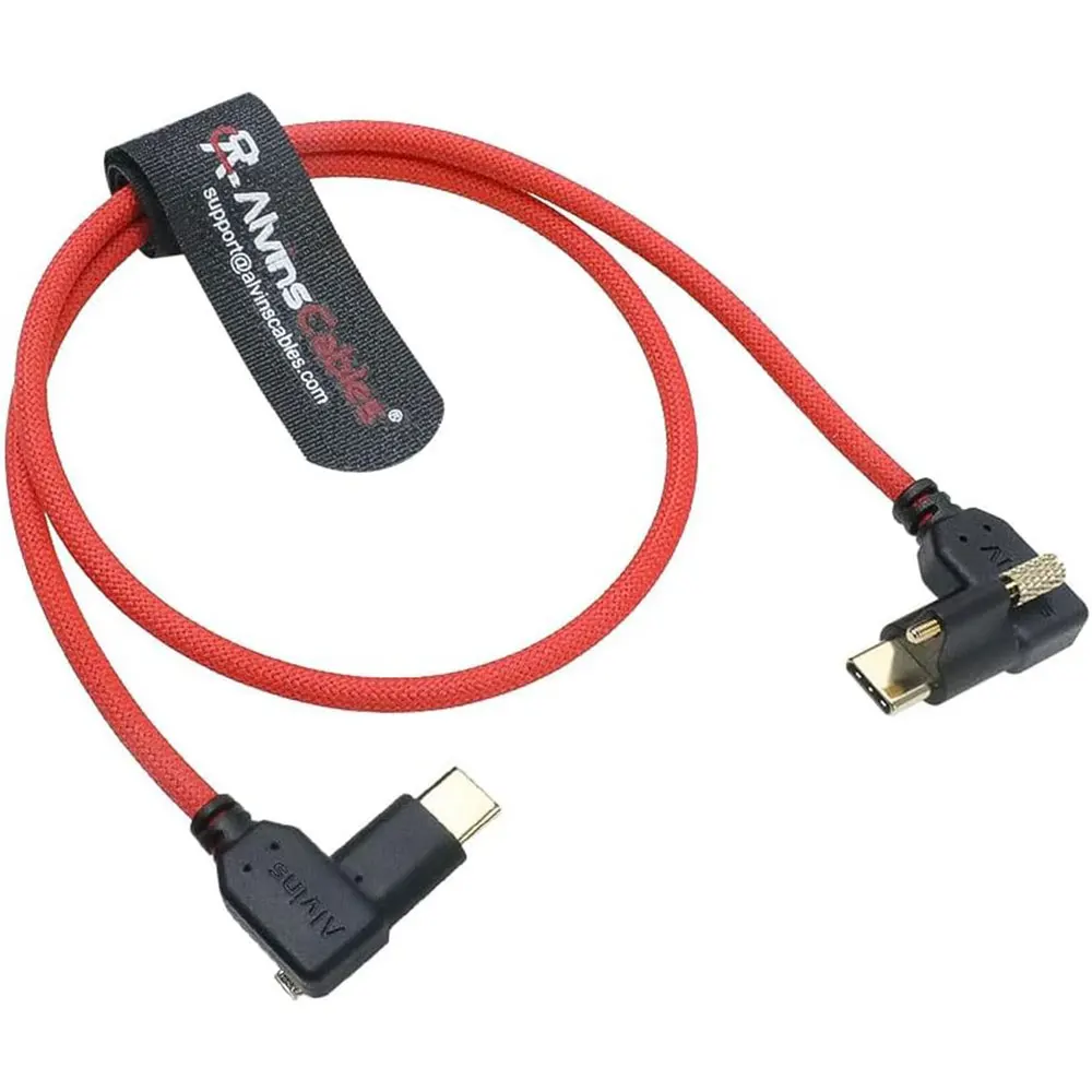 Кабели Alvin с блокировкой USB-C — USB-C Кабель питания Сверхгибкий для монитора Blackmagic Pyxis, ORSA Cine EVF, USB-C 3,2 10 Гбитс Da (art.: 3920cf467d1f1) - 3920cf467d1f1