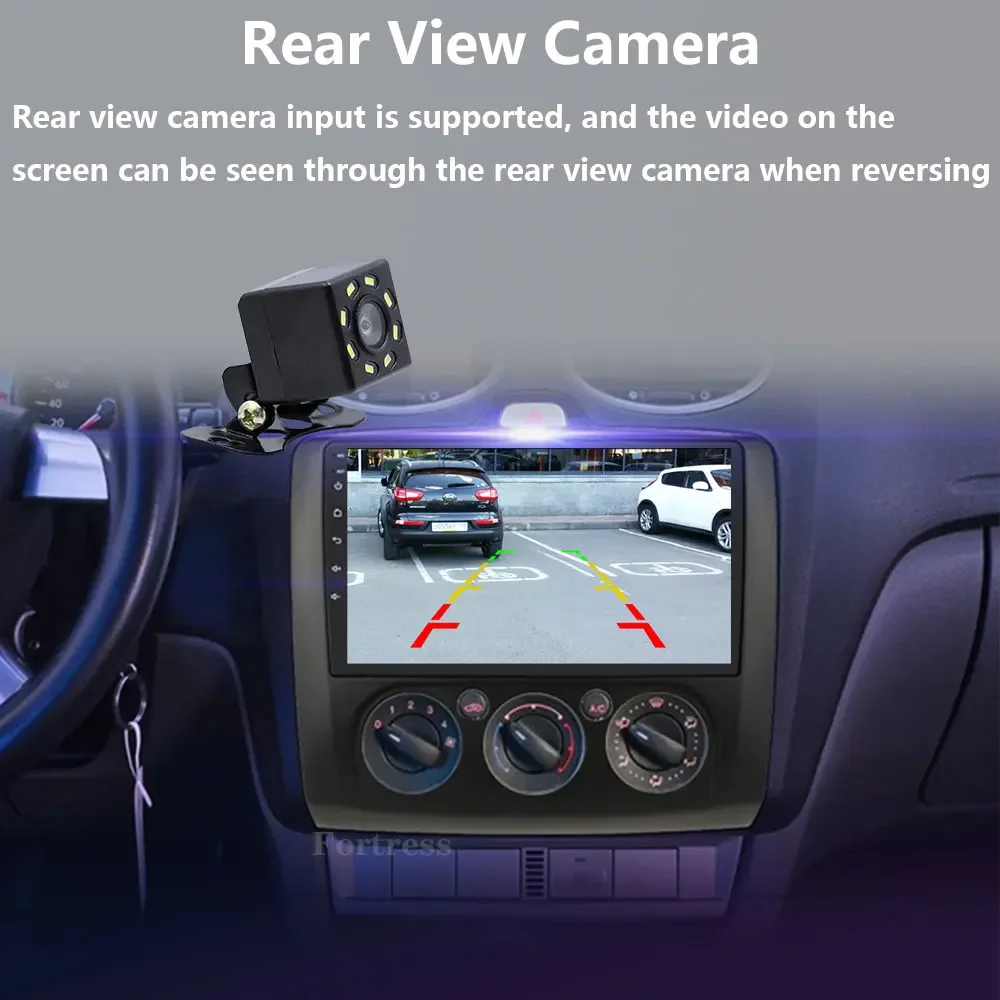 Фото Для Ford Focus 2005-2011 GPS Android 16 Carplay Автомобильный радиоприемник Navi Автомобильный мультимедийный видеоплеер Авторадио Стерео головное устройство 2Din DSP №3