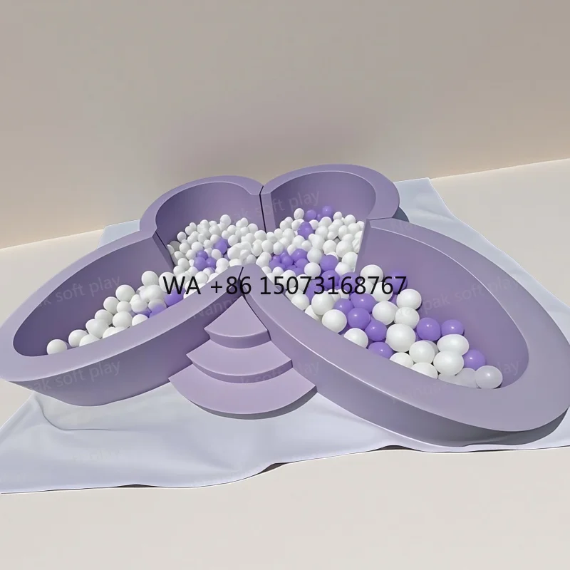 Новый Белый Розовый Красный Фиолетовый Черный Масло Fly Daisy Мягкая игровая яма для детей Вечеринка Прокат квадратных пенопластовых шариков Оборудование для бассейна