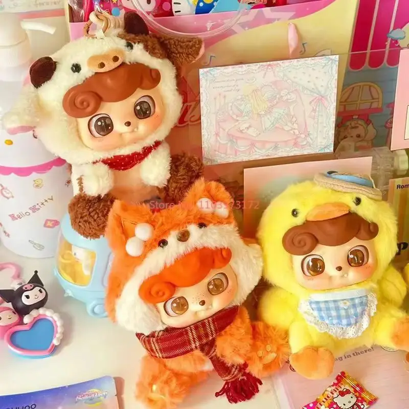 Фото Qkid Jotoys натуральная Q Bao слепая коробка животное детский сад модная игра милая кукла игрушка ручной работы подарок №5