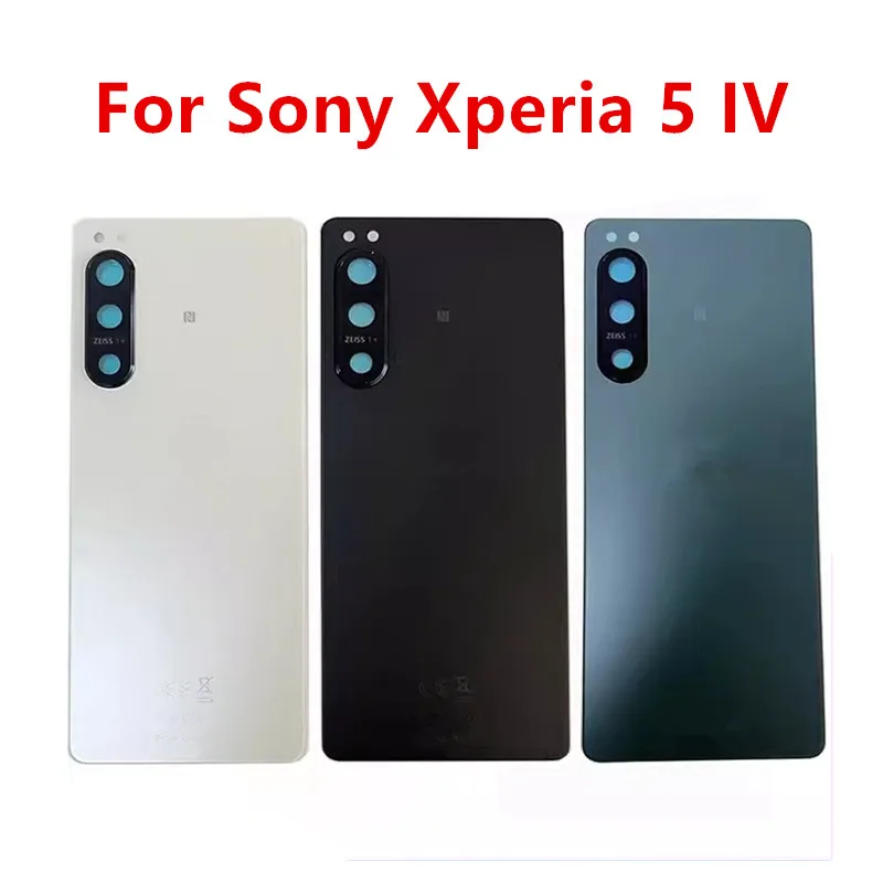 Корпус Xperia5IV 5IV для Sony Xperia 5 iv X5iv, задняя крышка аккумулятора, ремонт, замена задней крышки двери + объектив камеры