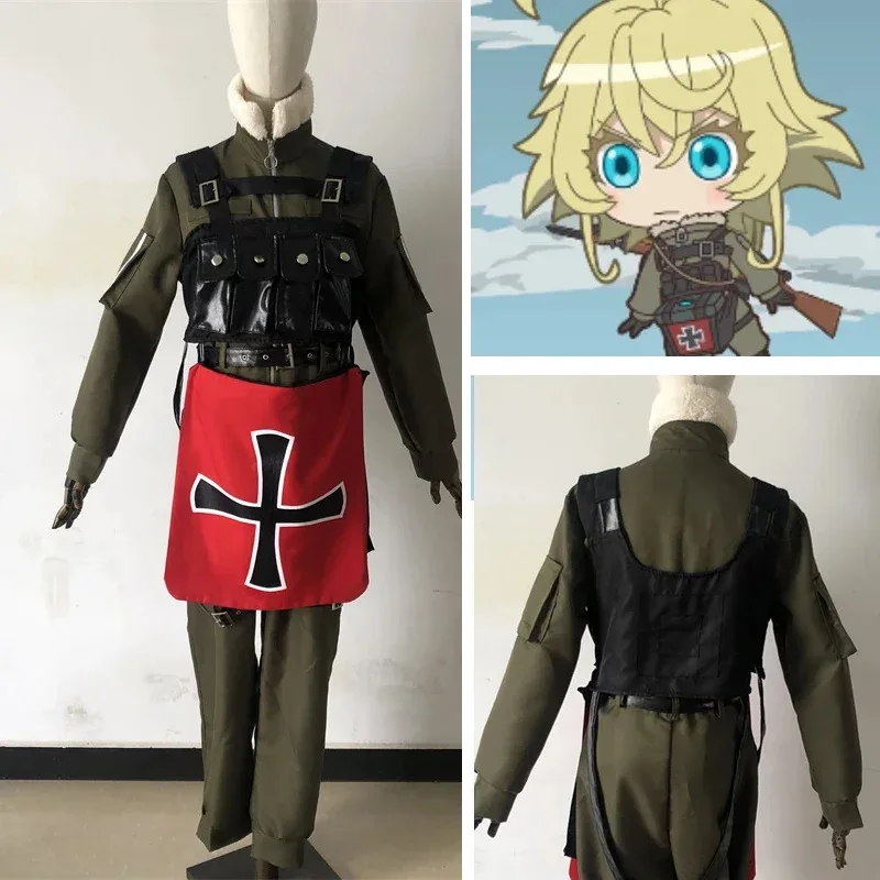 Сага из Tanya The Evil Tanya Von Degurechaff униформа Косплей Костюм на заказ