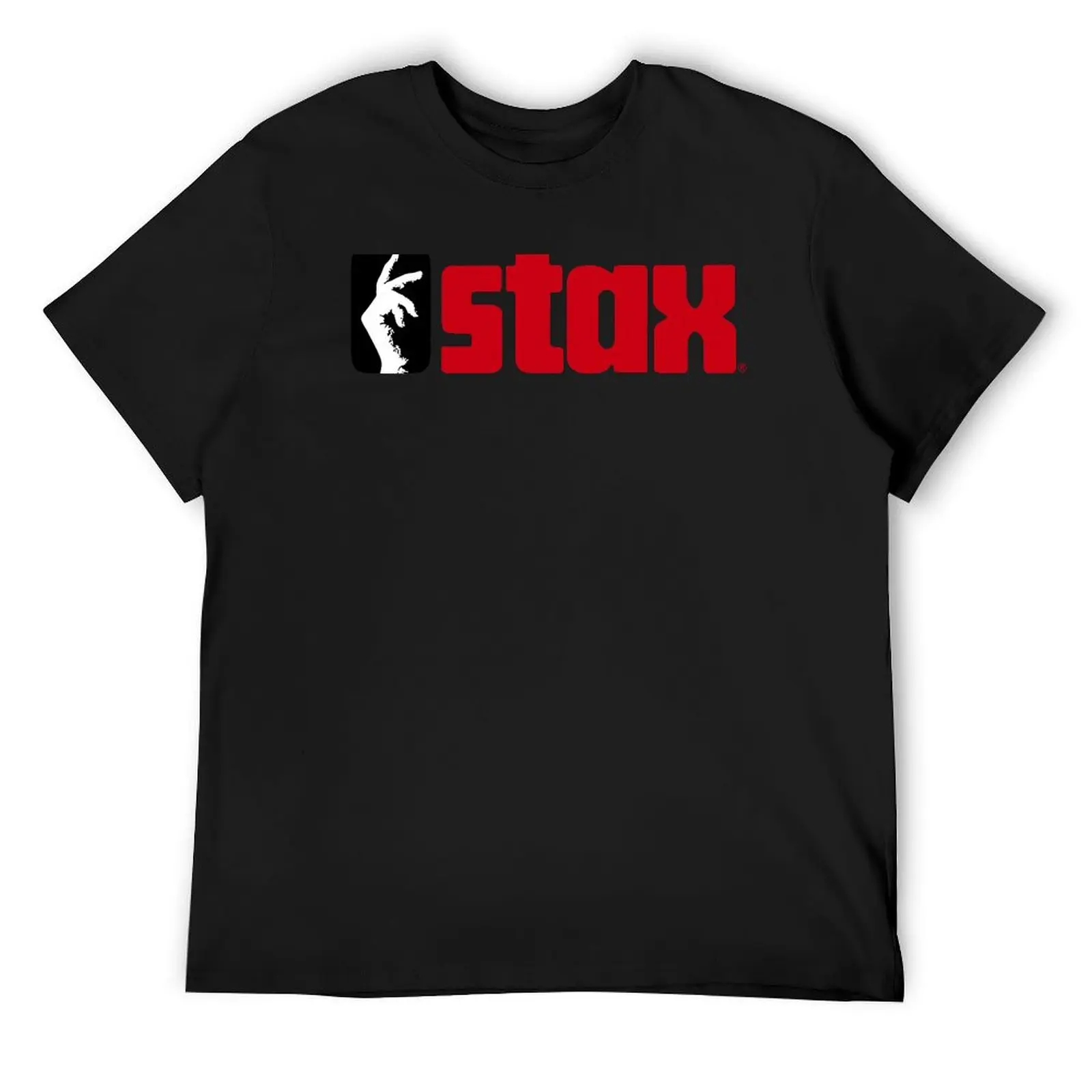 Винтажная футболка Stax, тяжелая мужская одежда, мужская футболка большого размера