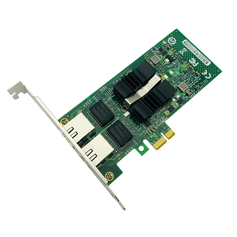 Фото Сетевая карта PCI Express, 82576 EB/GB, два порта PCIE X1 Gigabit Ethernet, 10/100 Мбит/с, LAN-адаптер, контроллер, проводной E1G42ET №3