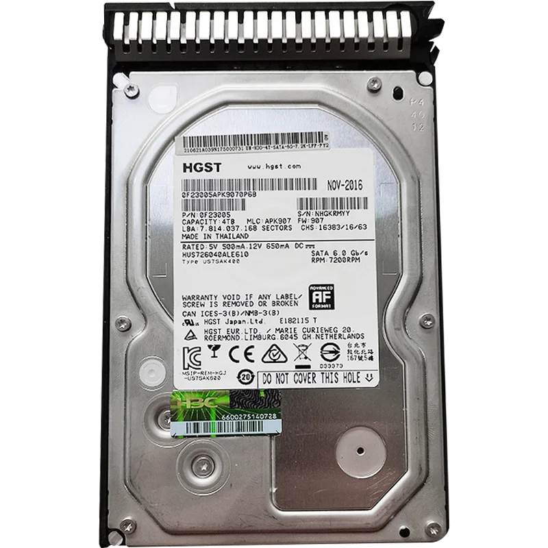 Жесткий диск HUS 726040 ALE610 4 ТБ 3,5 дюйма 7200 об/мин Серверный жесткий диск SATA H3C Артикул 0F23005 жесткий диск