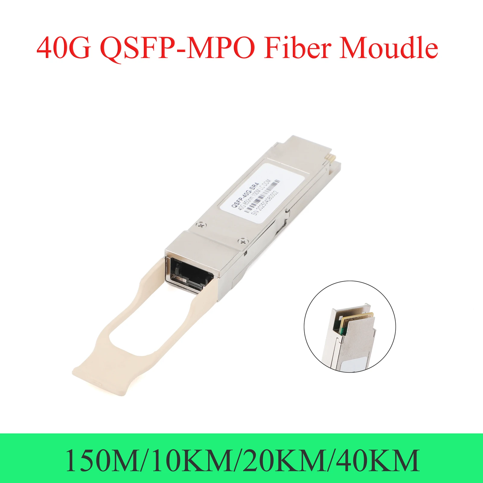 1 шт. 40G QSFP оптоволоконный модуль приемопередатчика SR4/LR4/ER4 850 нм многомодовый 1310 нм одномодовый MPO для коммутатора Cisco Mikrotik Ethernet