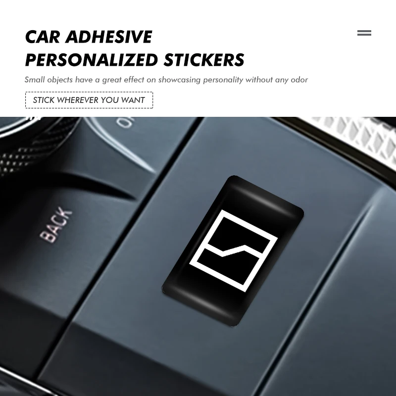 Фото Car Self-Adhesive Console Square Drip Personalized Sticker For Zeekr 001 EV 2021-2023 009 X 2021 2022 2023 Krypton №2