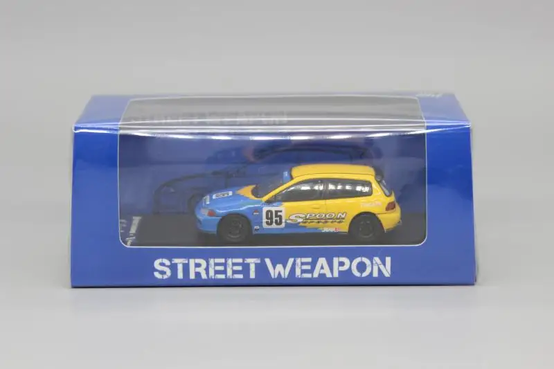 Фото SW 1:64 Civic EG6 Ложка, литая под давлением модель автомобиля, детские игрушки, подарок №2