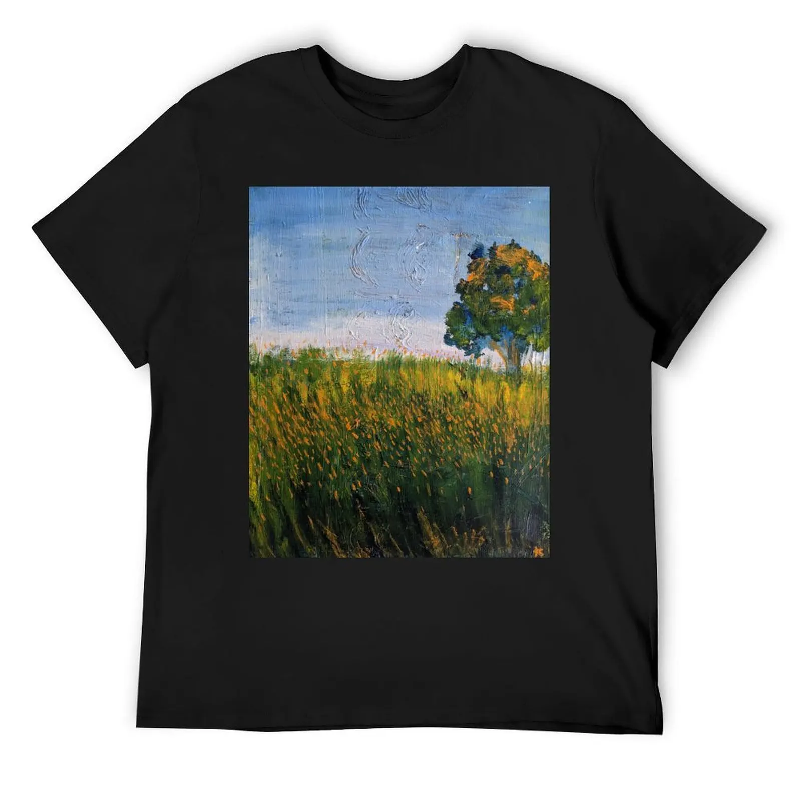 City Park Enterprise, 8*10 масло на холсте impasto, 2019 от Kasiah Sword Футболка с надписью Рубашки Забавная футболка Мужская футболка