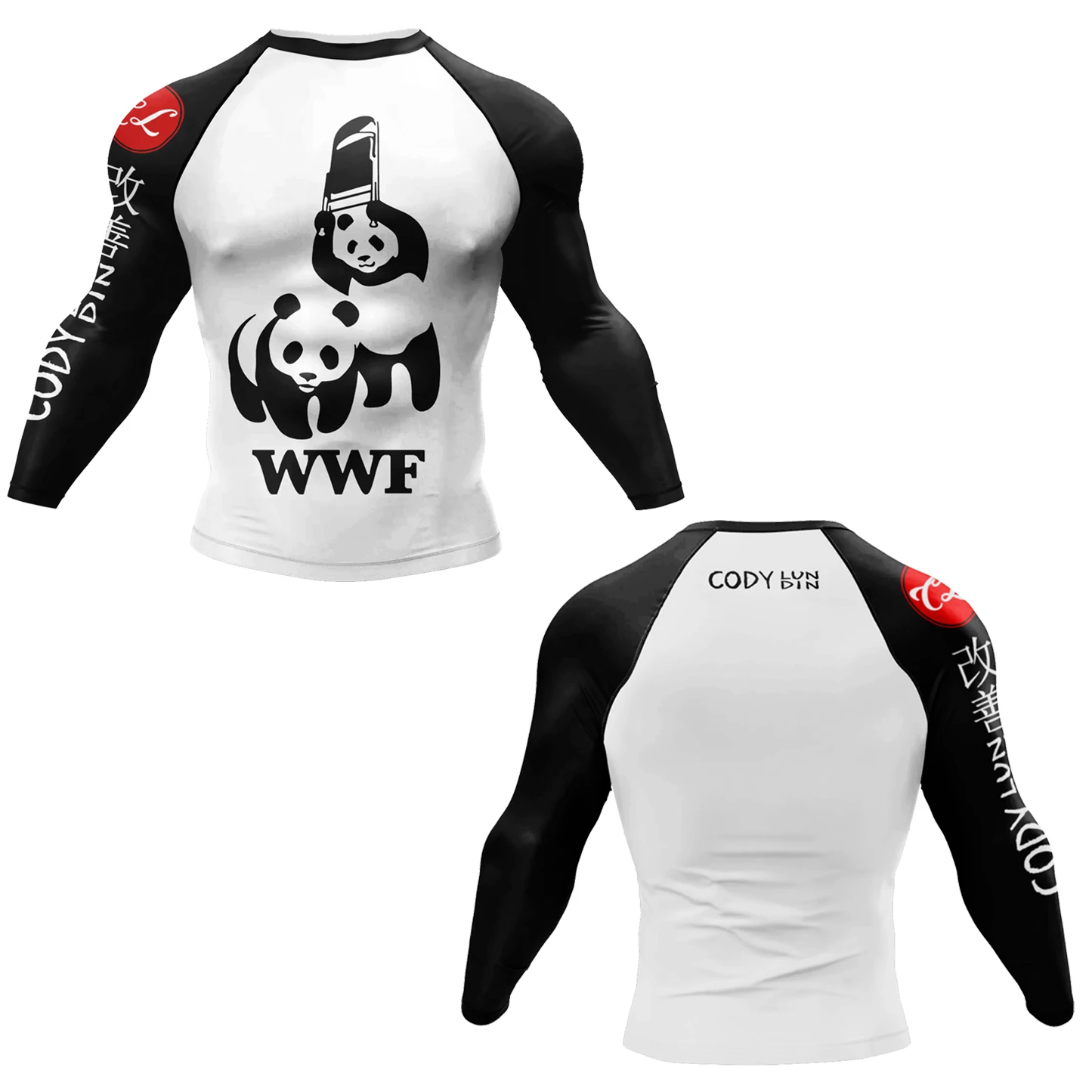 Фото Футболка с рисунком MMA Rashguard pria kualitas tinggi pelindung ruam Jiu Jitsu, боксерский карандаш с 3d-рисунком №5