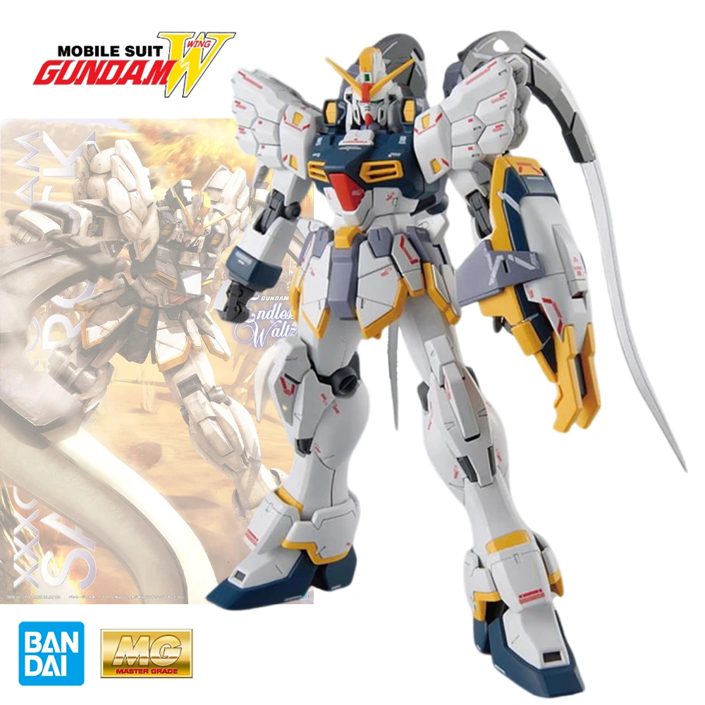 Оригинальная фигурка Bandai Gundam MG 1/100 XXXG-01SR2 Gundam Sandrock на заказ, новая аниме фигурка в сборе, игрушки, модель, декоративные игрушки, подарки
