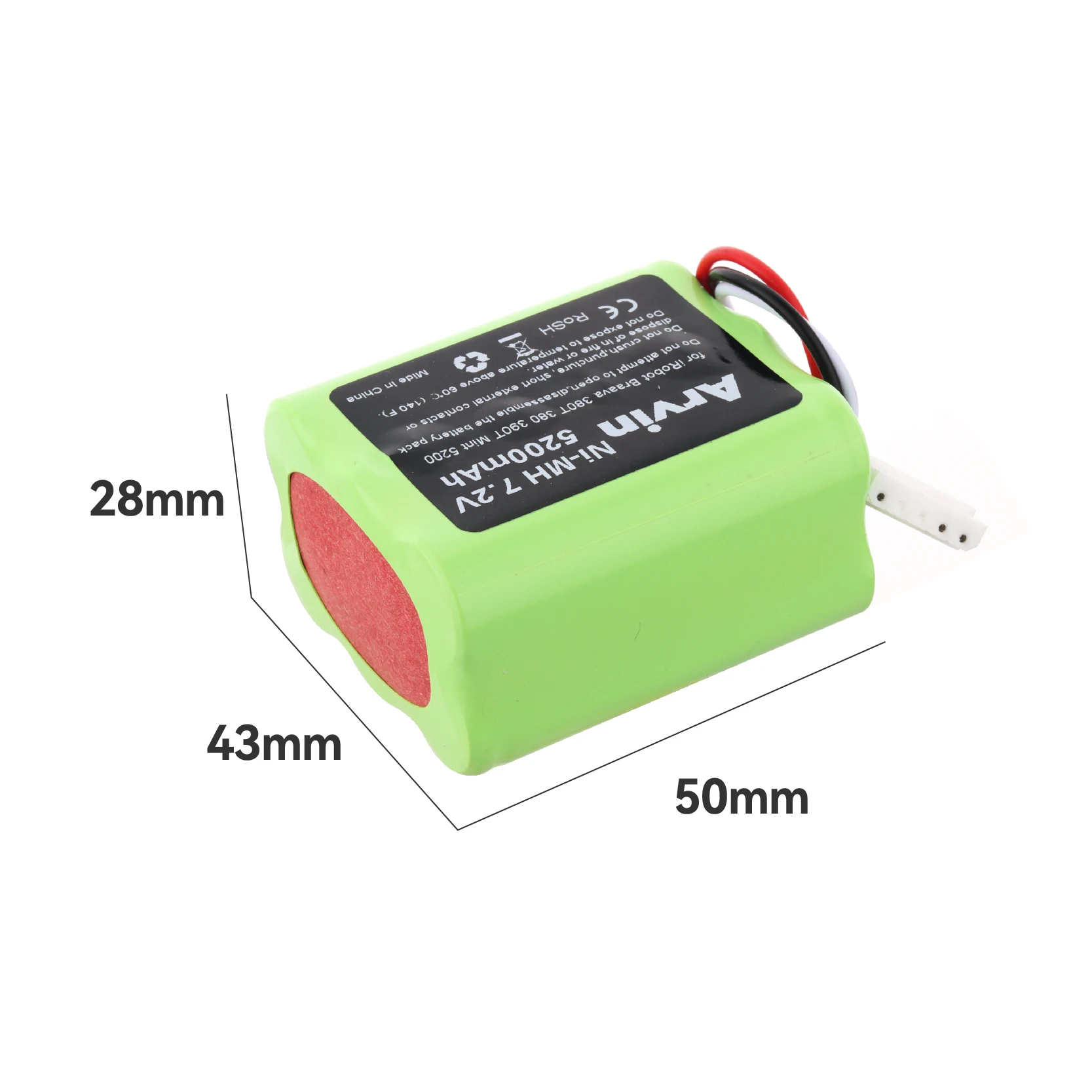 Фото Аккумуляторная батарея 7,2 В для iRobot Roomba Braava 380 380T Mint 5200 5200B 5200C 5200 мАч, детали NI-MH аккумулятора №2