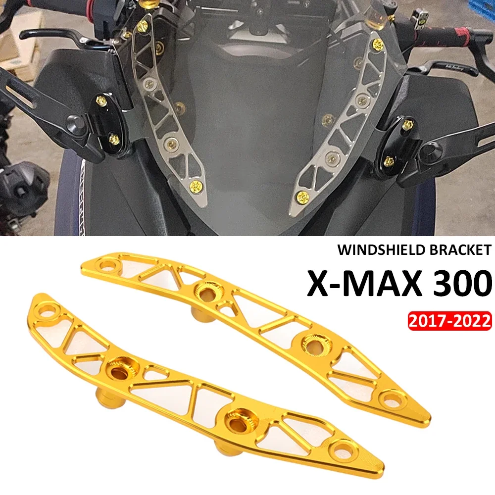 XMAX 300, новый кронштейн для лобового стекла для Yamaha X-MAX 300 XMAX 300, аксессуары для мотоциклов, дефлекторы ветрового стекла, кронштейн, протектор