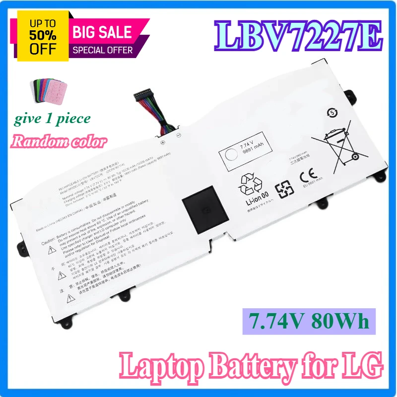 Высококачественный аккумулятор для ноутбука LBV7227E для LG gram 14z90n 15z90n 16z90p 17z90n 16z90pg 17z90p series 7,74 В 80 Втч Компьютеры и офис