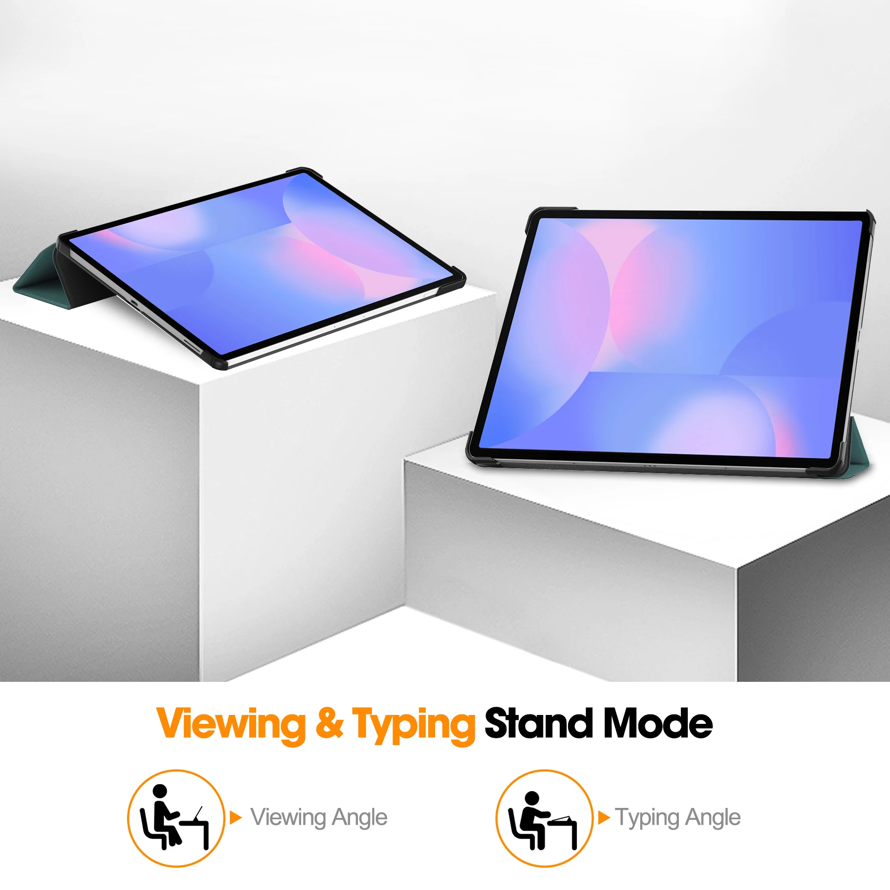 Чехол для планшета Samsung Galaxy Tab S10 FE Plus (модель Sm-x620/Sm-x626b) Trifold Caster Hard Shell