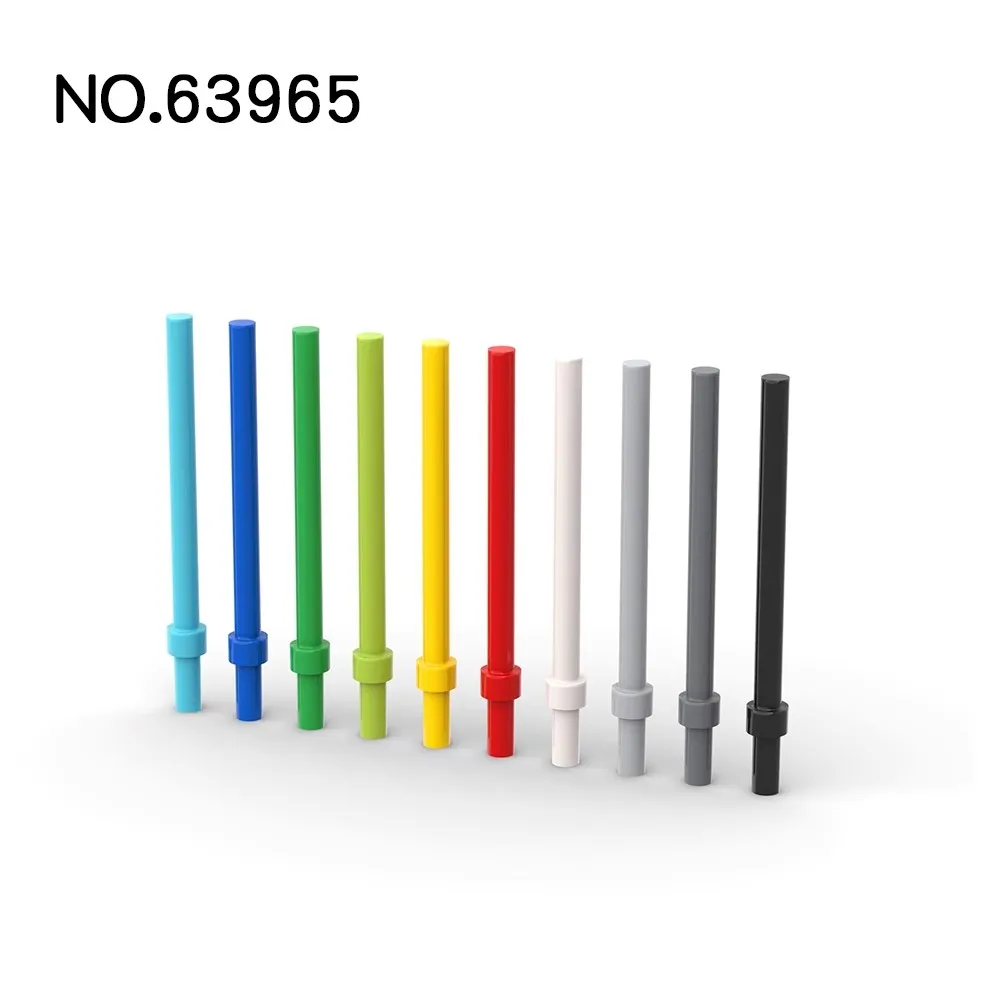 50 шт. MOC Parts 63965 18274 Bar 6L con anello di arresto mattoni compatbilyzacja Assmble fai da te blocchi di particelle vari