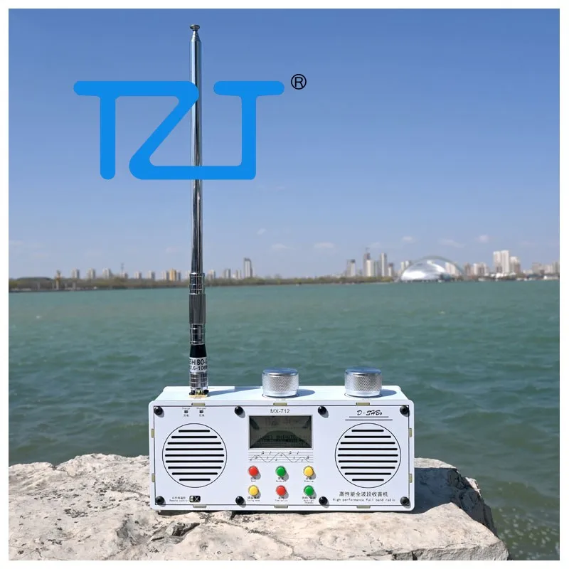 Фото TZT MX712 Высокопроизводительное полнодиапазонное стерео радио с двумя динамиками TEF6686 Автомобильное радио со встроенной литиевой батареей емкостью 7500 мАч №2