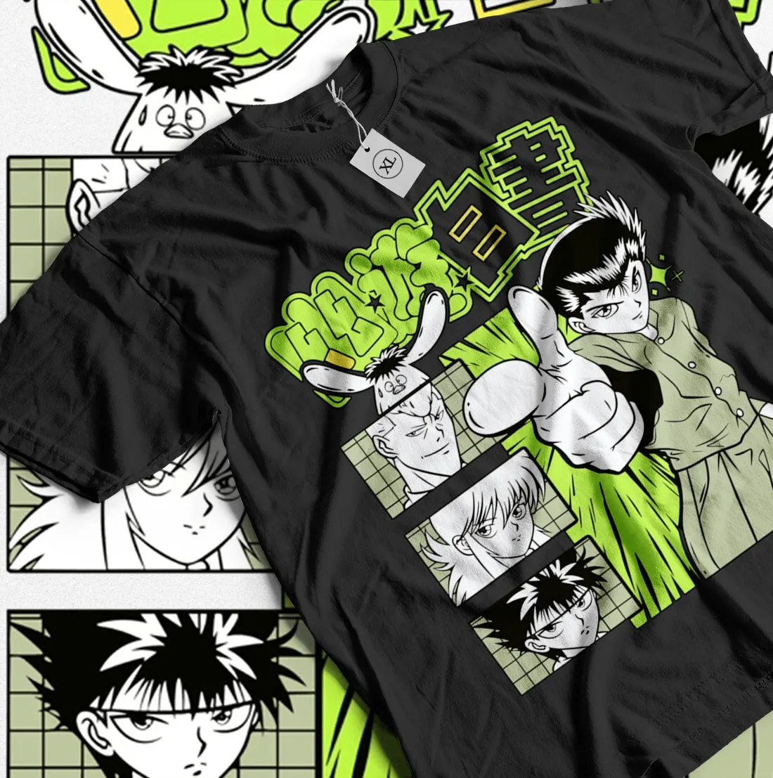 Футболка Yu Yu Hakusho Yusuke Hiel Kuwabara и Kurama, подарочная рубашка в стиле аниме, все размеры
