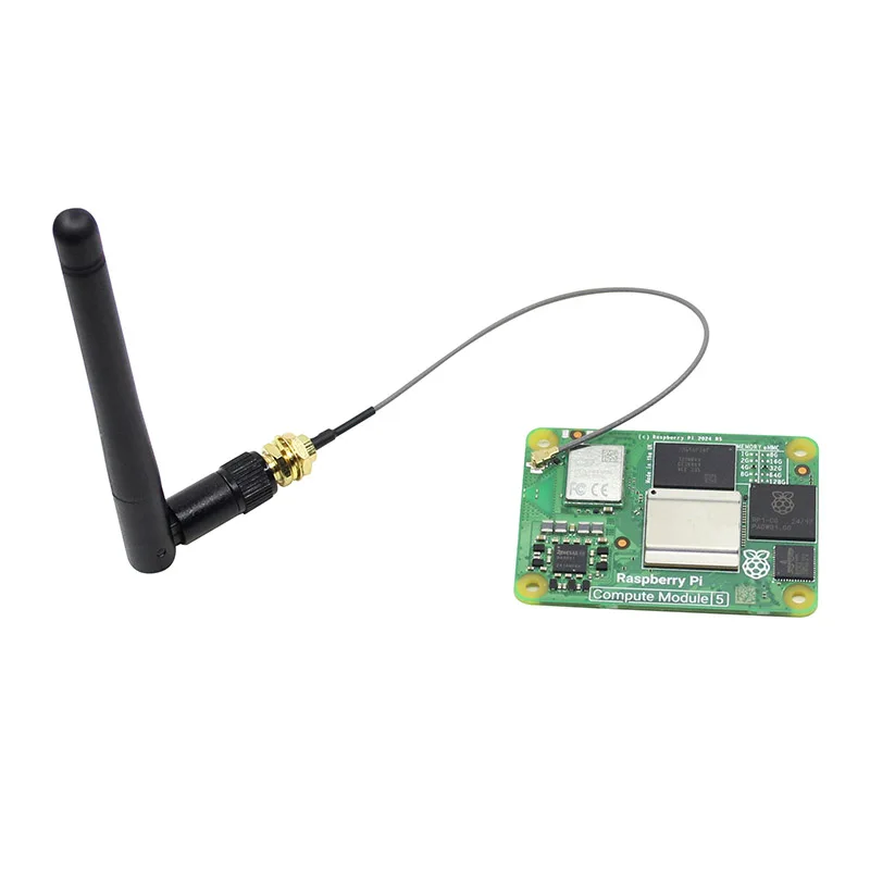 Антенный вычислительный модуль Raspberry Pi CM5/CM4, 5-ядерная плата, соединительный кабель для антенны IPEX-SMA