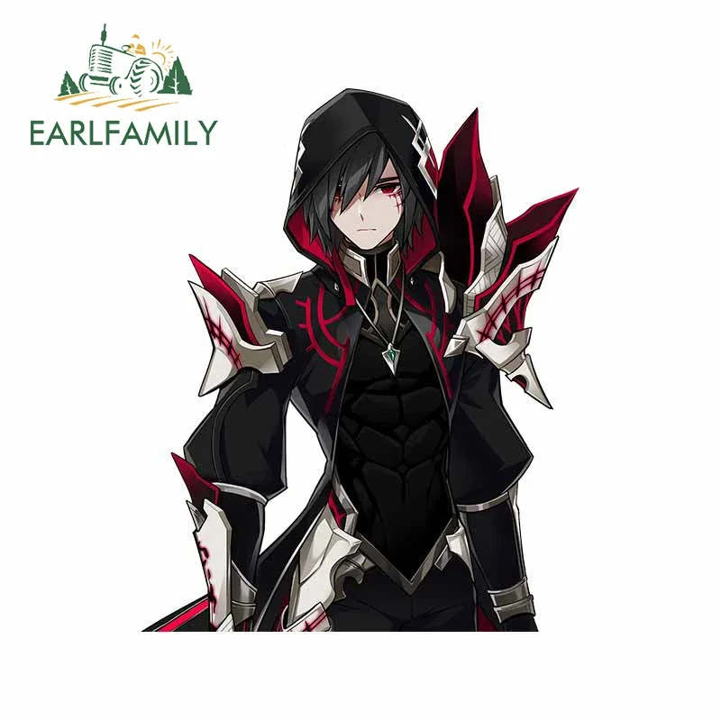 EARLFAMILY 13 см x 10,7 см для забавных наклеек, автомобильная наклейка на бампер, наклейка на окно автомобиля аниме, водонепроницаемая, с окклюзией и защитой от царапин, JDM Graphics