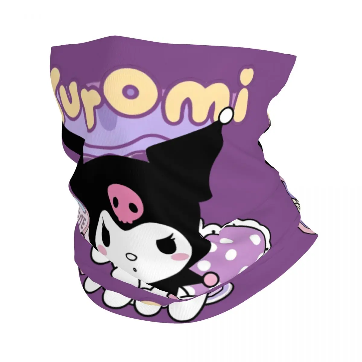 Аниме Sanrio Kuromi череп бандана шеи гетры УФ-защита шарф для лица чехол для мужчин и женщин мультфильм Kawaii головной убор трубка Балаклава