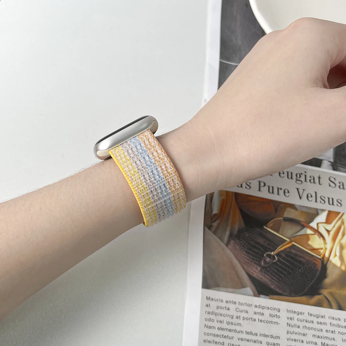 Ремешок нейлоновый для Apple Watch Band Ultra 2, спортивный браслет для iwatch Series 9 8 se 7 6 5 3, 49 мм 44 мм 40 мм 45 мм 41 мм 42 мм 3845 мм (art.: 3920c5a5ecfdd) - 3920c5a5ecfdd
