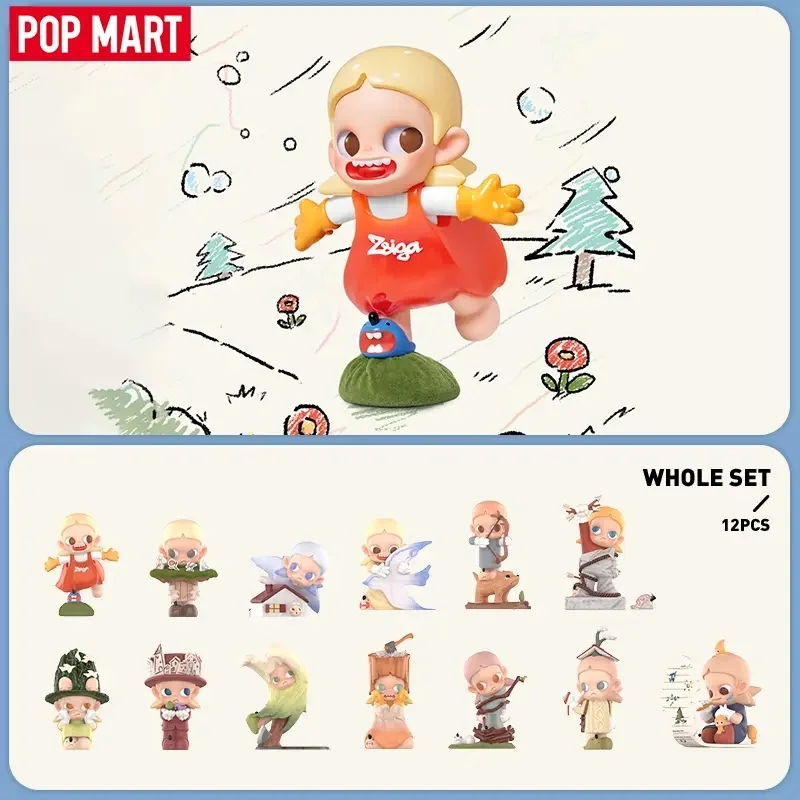 POP MART Zsiga Bordering Drifter Series слепая коробка Kawaii аниме фигурка модель украшения фигурка настольный дисплей коллекция игрушек
