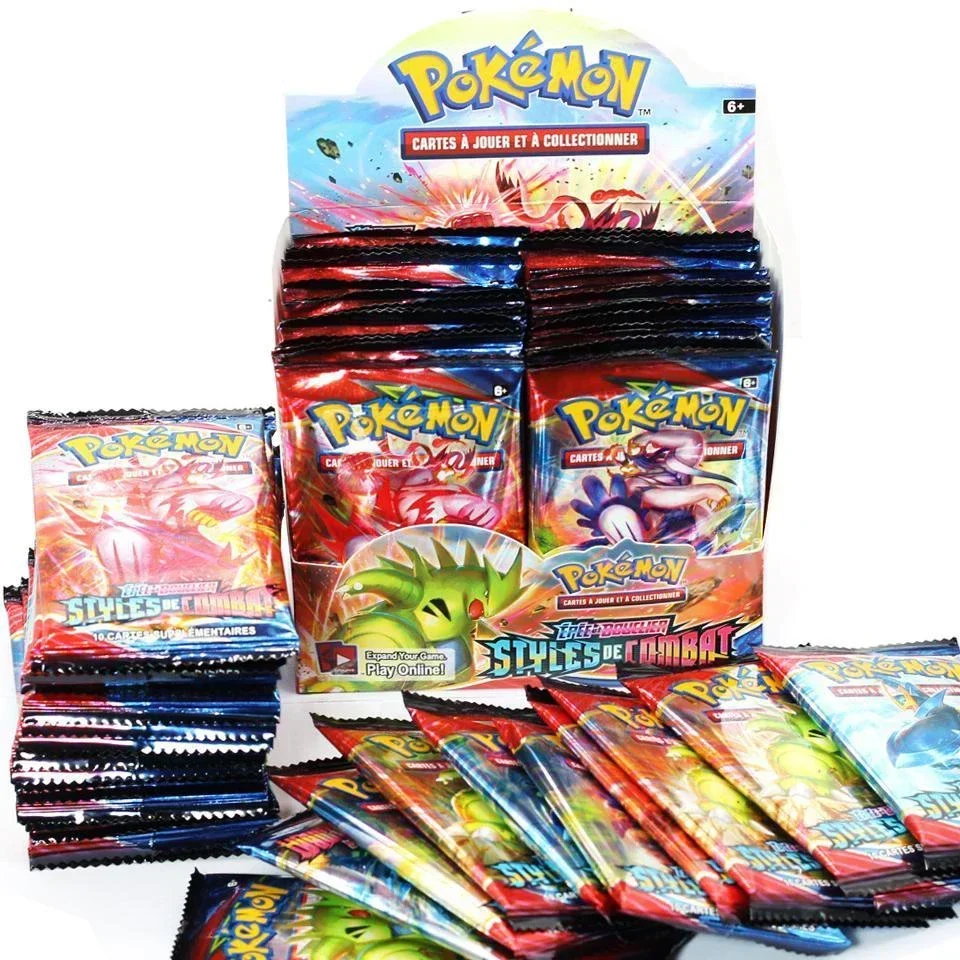 Фото Карты Pokemon Scarlet фиолетовый Солнце Луна GX Vmax EX Английский Французский Испанский Блестящий боевой коллекционный карточный усилитель подарочный пакет №2